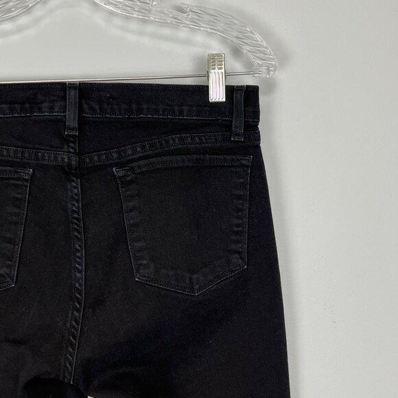 J Brand Womens 8112 Mid Rise Rail Skinny Jeans Shadow Black Stretchy size 29 - Picture 8 of 13